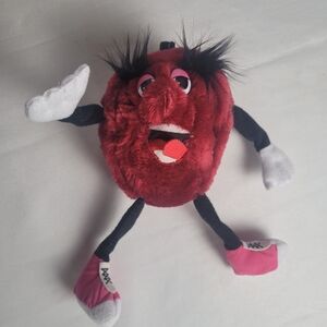 Vintage 80's The California Raisins Hard Body Plush Piseable Limbs 8"